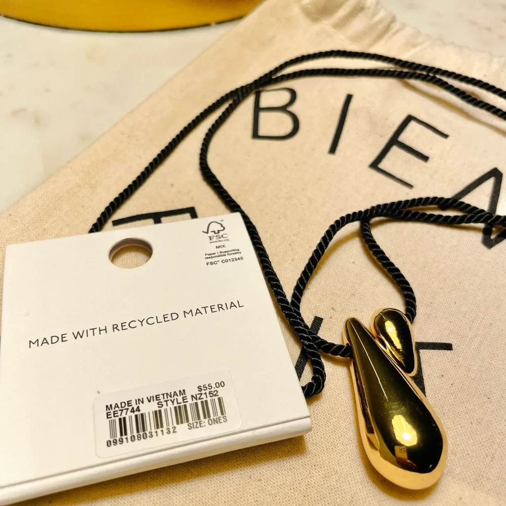 Madewell Double Droplet Pendant Necklace - Picture 4 of 5